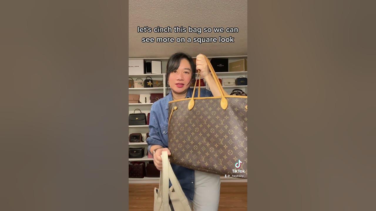 LV NEVERFULL GM vs MARC JACOBS LARGE TOTE BAG, SIDE BY SIDE