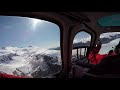 Helicopter ride over glacier