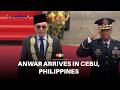 Anwar arrives in Cebu for the 48th Asean Summit