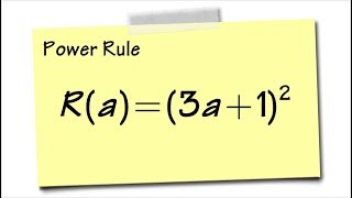 Power rule for derivative, ex1