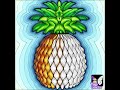 Pineapple/Hugs/Summer Fun/Cool #art #disney #digitalart #color #relax #love #gold #pineapple #fruit