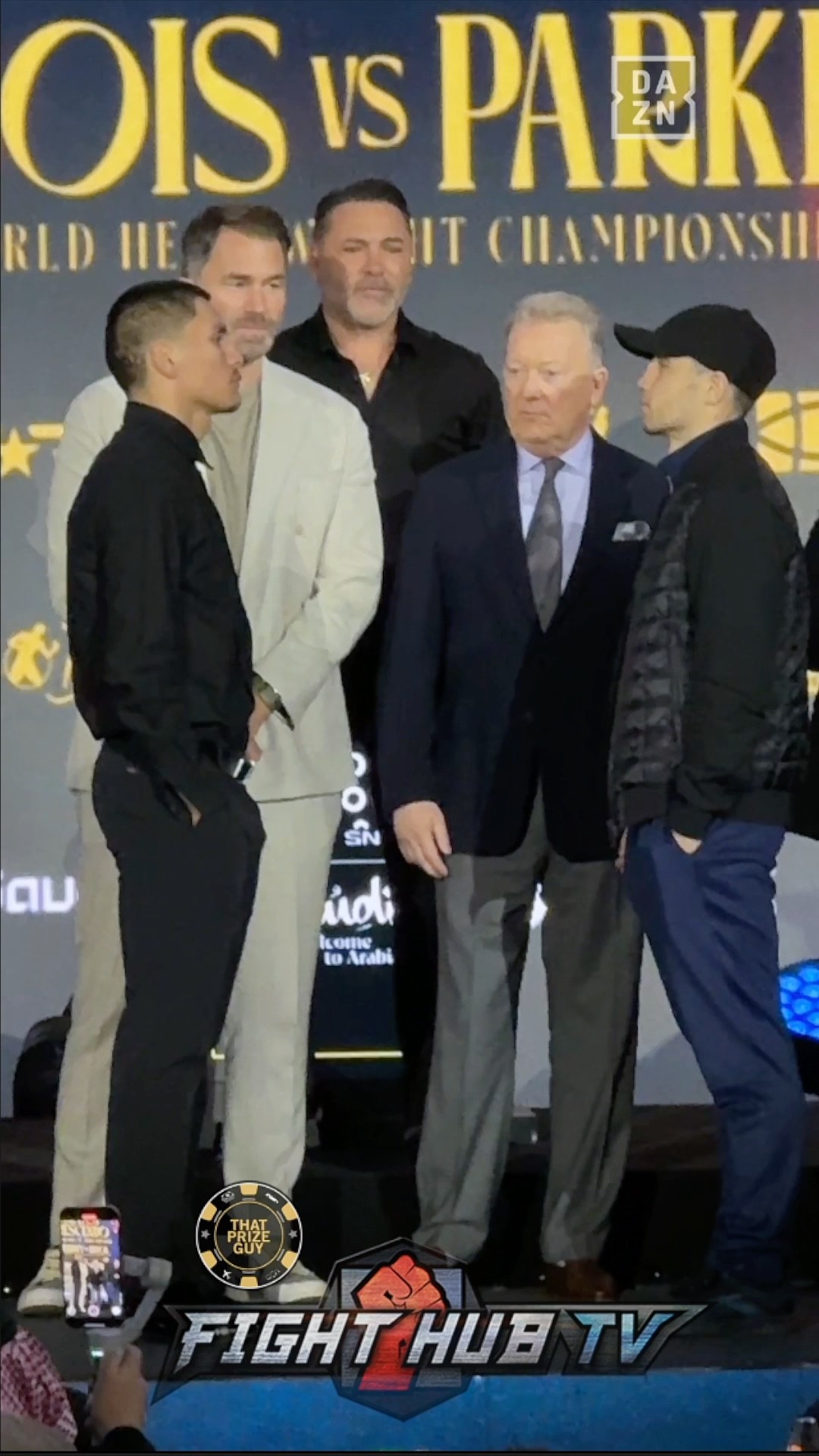 Vergil Ortiz STARES DOWN Madrimov during INTENSE FACE OFF at final presser!