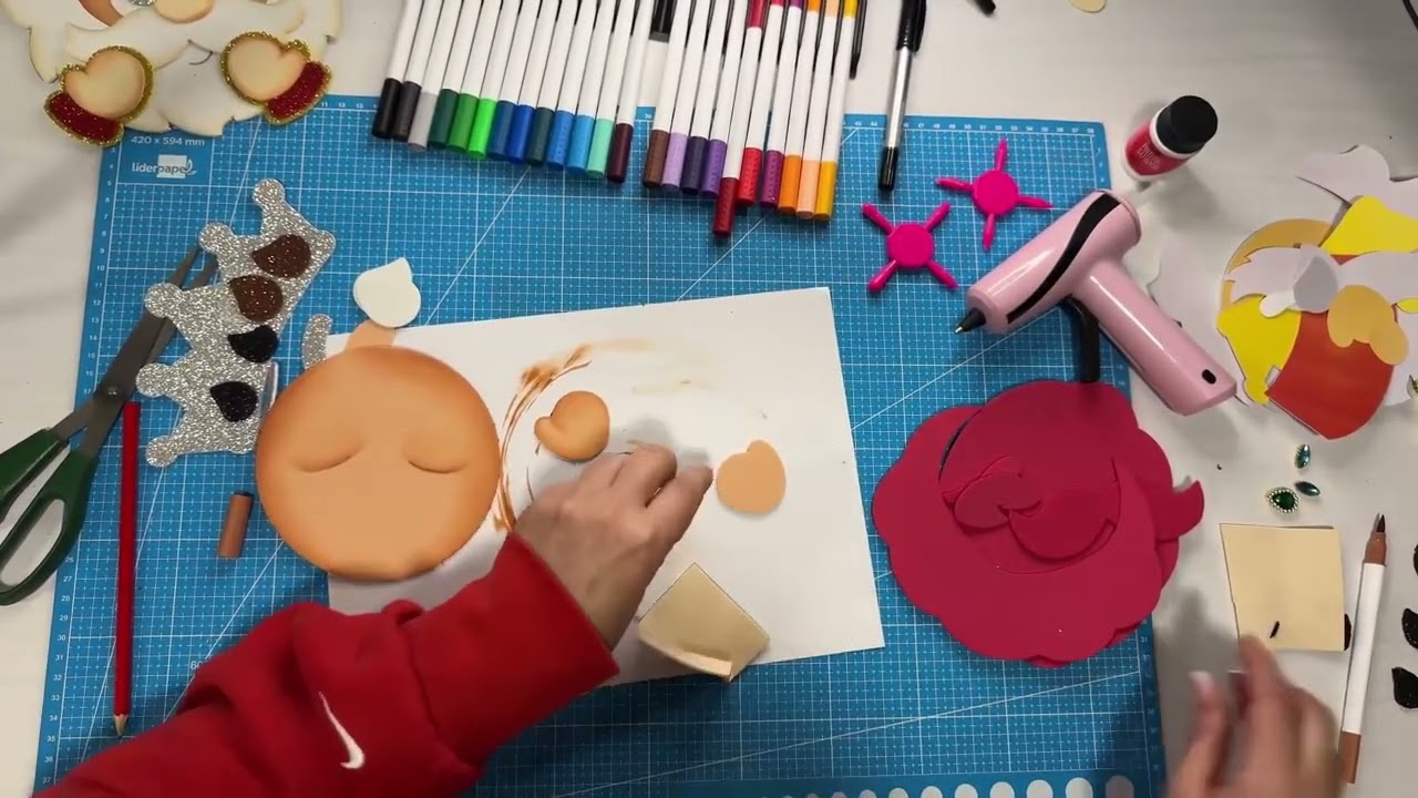 Reyes Magos GORMA EVA con PATRONES GRATIS (Rey GASPAR)