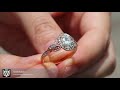 Oval moissanite engagement ring by 3d heraldry