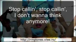 Lady Gaga feat. Beyonce - Telephone (Lyrics on Screen) HQ