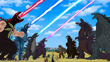 TEAM KONG vs GODZILLA: If Boundary Changes ? | Godzilla Cartoon Compilation