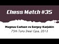 Magnus Carlsen vs Sergey Karjakin • 75th Tata Steel Gpa, 2013