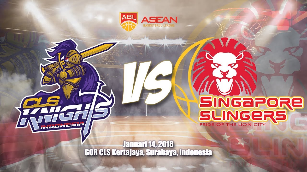 CLS Knights Indonesia VS Singapore Slingers  | ABL 2017 - 2018