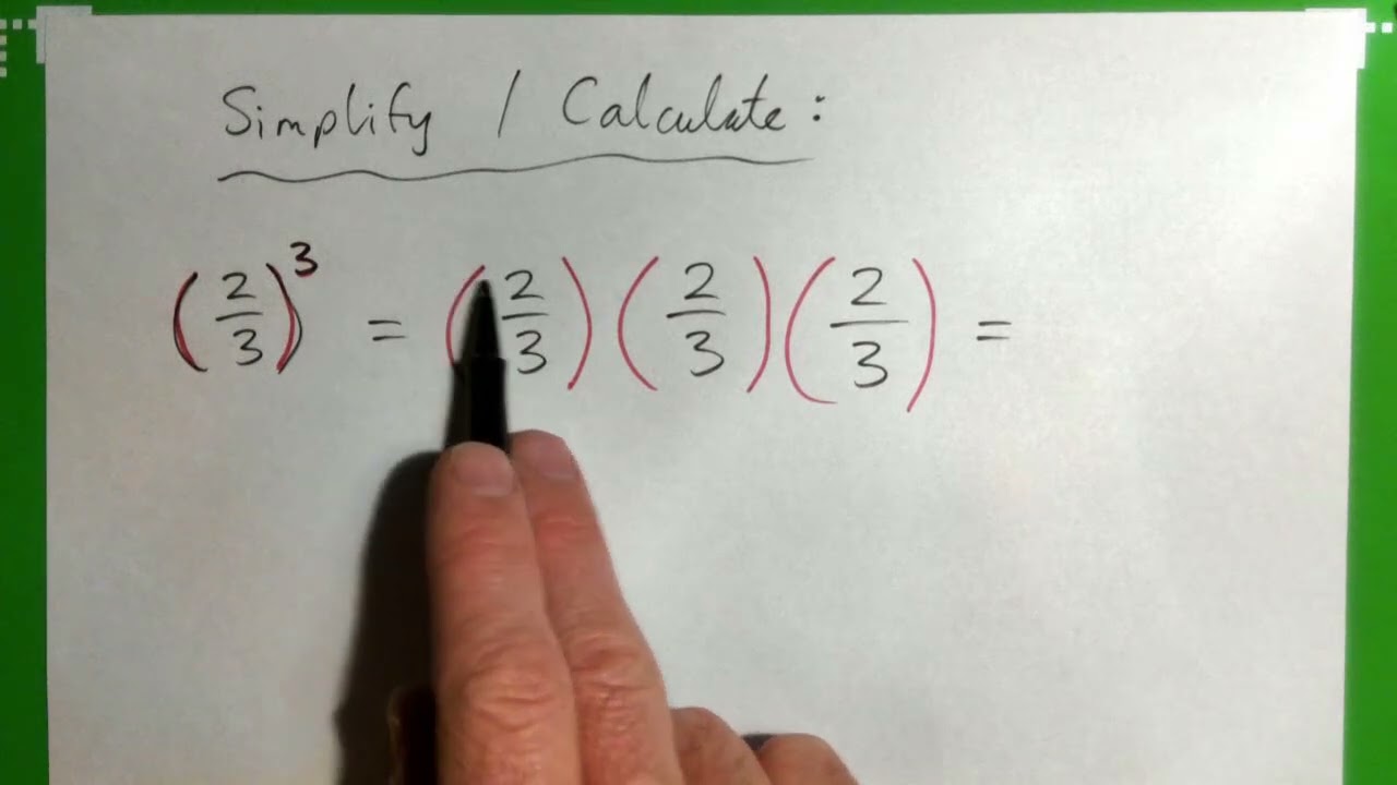 Apply Exponents To Fractions 2 3 3 YouTube Apply Exponents To Fractions 2 3 3 YouTube
