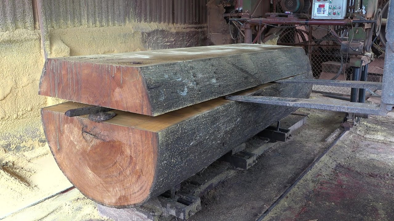Amazing Wood Sawmill Sawn Red Rosewood Beautiful Wood Grain!!! YouTube