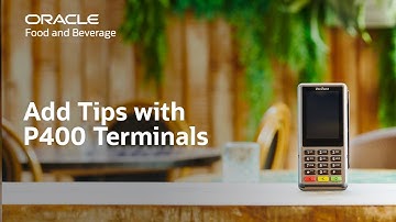Oracle MICROS Simphony: add a tip with a Workstation 6 and a P400