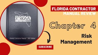 Florida Contractors Manual Chapter 4 Review  for the Business and Finance Exam