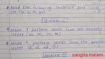 std ,3 (Eng med) gujarati ,Revision ,Section,C,D by sangita patel