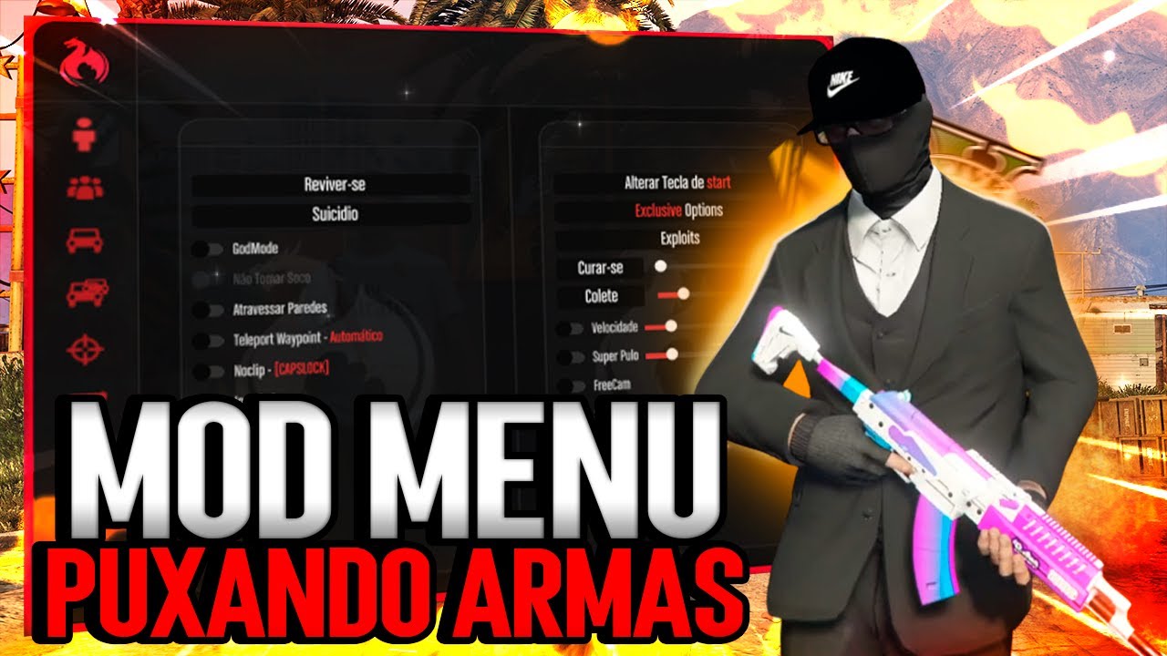 NOVO MOD MENU SCRIPT PARA BRP (BRASIL ROLEPLAY) PUXANDO ARMA