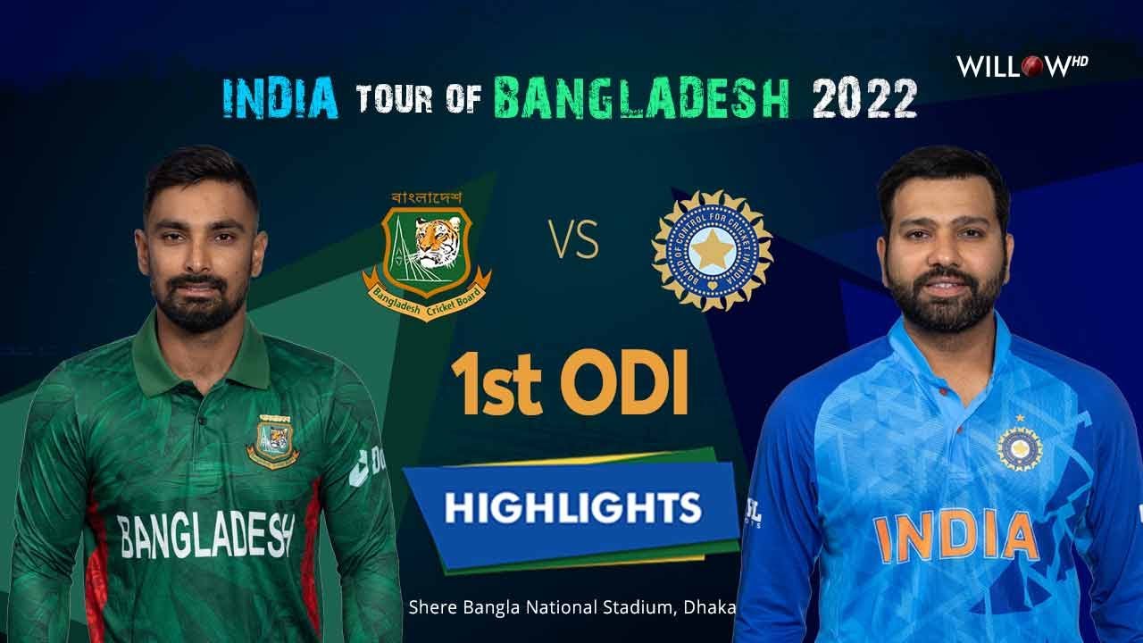 Highlights 1st ODI, Bangladesh vs India1st ODI - Bangladesh vs India