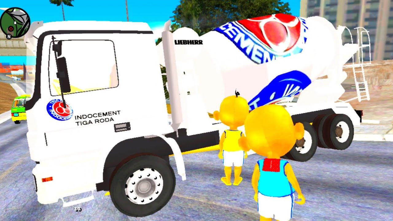 Upin dan ipin berulah Truk buat jalan Macet depan Rumah Pohon 🤣😂 SPONPIN