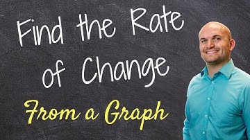 How to determine the rate of change using a graph