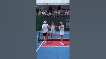 Watch until the end: Hugs over paddle taps 🤗 #pickleball #athlete #sports #shorts