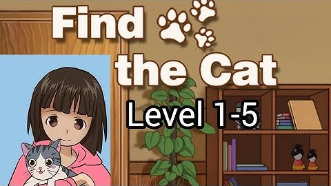 Find the Cat - Escape challenge game level 1 2 3 4 5 Walkthrough