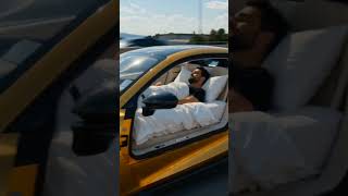 Sleeping While Driving The Worlds Most Comfortable Car#trending #viral #shorts #viraltrend #ytshorts