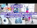 EXTREME CLEAN WITH ME | HOURS OF DEEP SPEED CLEANING MOTIVATION | DEEP CLEANING ROUTINE | HOMEMAKING
