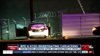 Car jacking in central Bakersfield leads to a number of arrests