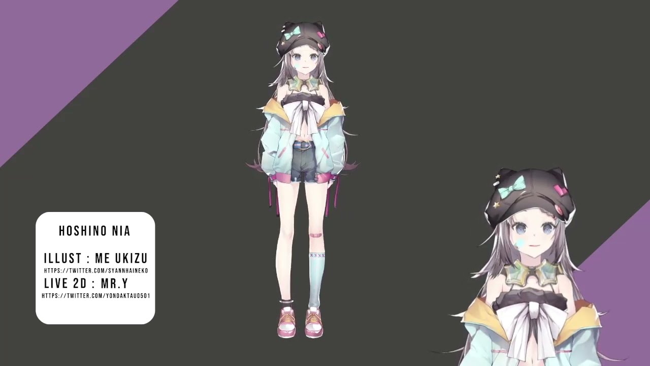 Live2D Showcase Hoshino Nia - Personal Learning Project - YouTube