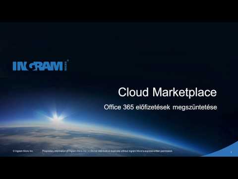 Ingram Micro Cloud Marketplace - O365 előfizetések megszüntetése