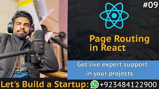 React tut # 9 | Page Routing in React/Next JS | Lets Build a Startup: UBprogrammer.com