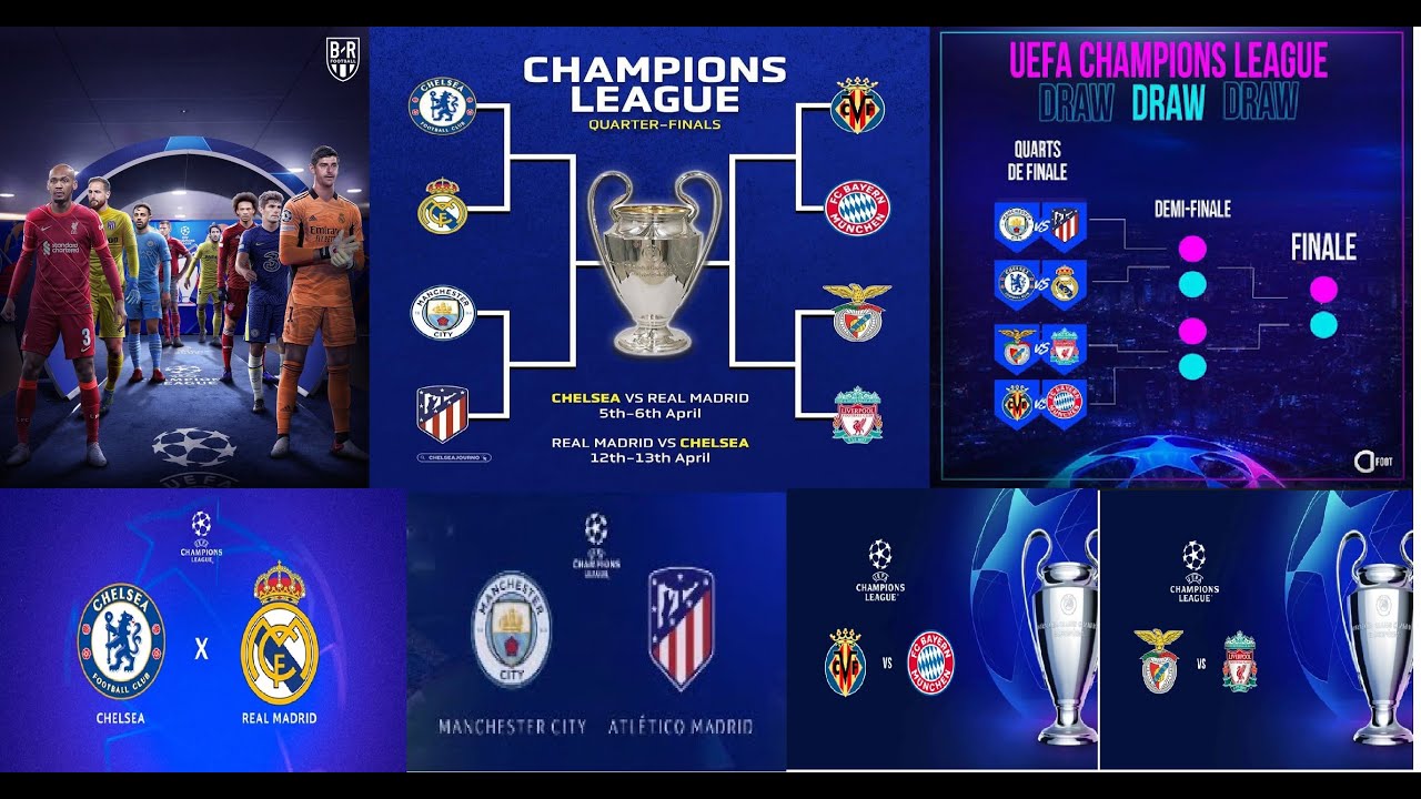 Sorteio das quartas de final da Champions 2021/22