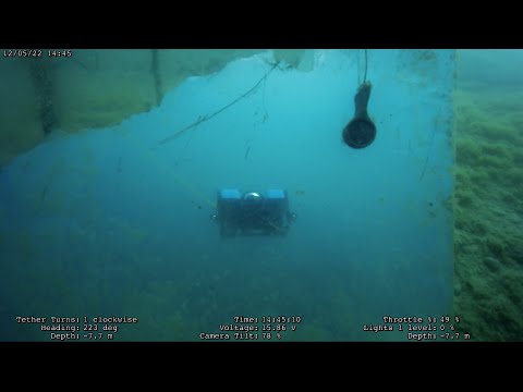 BlueROV2 first wet test dive