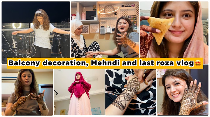 Decoration, Mehndi and last roza vlog♥️✨ | Arishfa khan