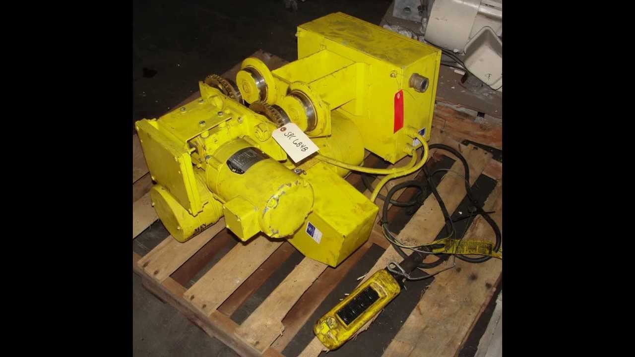 Budgit 1 ton electric chain hoist with motor driven trolley YouTube