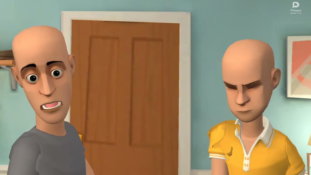 Classic Caillou Reenacts As Firey And Coiny Slapping Each Other (ALT TITLE IN DESC)