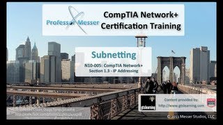 Subnetting - CompTIA Network+ N10-005: 1.3