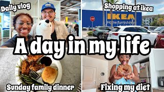 Weekend vlog | shopping at ikea, ikea’s new collection, Sunday family dinner, fixing my diet 