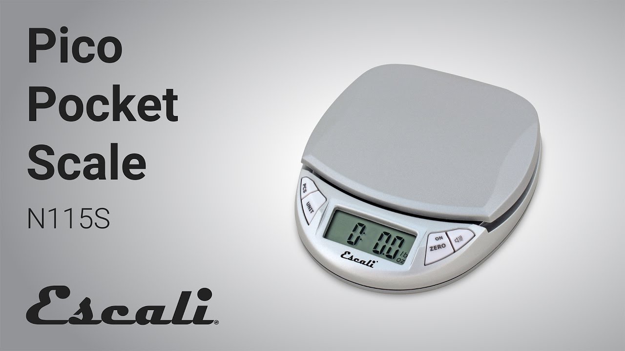 Escali Digital Food Scale, Pico in Silver-Gray with 11 Pound Capacity