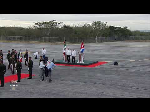 Bienvenida al presidente de la República de Cuba, Miguel Díaz-Canel Bermúdez.