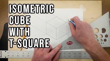 How to Draw an Isometric Cube with a T-Square