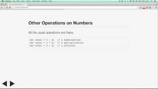 Getting Started With Javascript - 03 - Variable Type Number