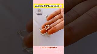 #viral beautiful 😍 unique silver bali design ❤️ with 65% off 🌸#ytshorts #jewellery #shorts #payal