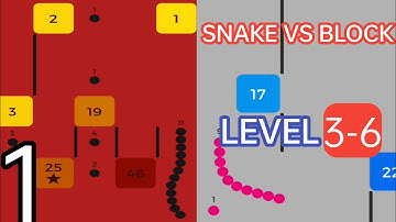 Snake VS Block Level 3-6 Gameplay | Walkthrough | Android/ios |