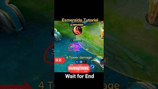 Esmeralda Tower Trick Tutorial mobile legends #shorts #tutorial #ml2b
