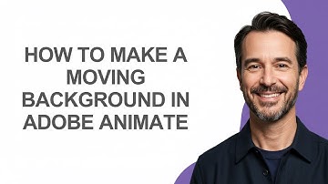 How to Make a Moving Background In Adobe Animate - KevinHowTo