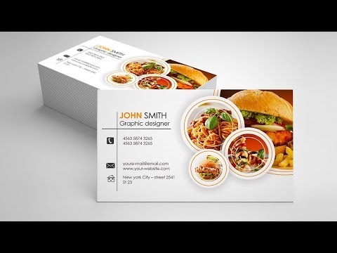 Catering Business Card design - Photoshop Tutorials