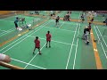 2019年IH バドミントン 女子 ダブルス 1回戦 太田捺美香・物部咲月(文化学園長野 長野)VS 吉本妃那・三木都萌(城東 徳島)