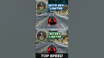Toyota Supra TOP SPEED || With VS Without Rev Limiter || NFS MW #nfs #racing #shorts