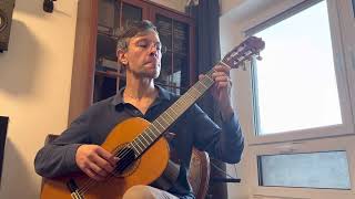 J. S. Bach Menuet G-dur. Guitar: Jose Ramirez 1a Tradicional 2010 cedar.