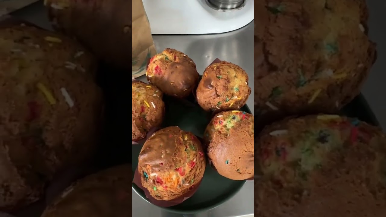 Muffins confettis con la maravillosa premezcla de Molino la Estampa