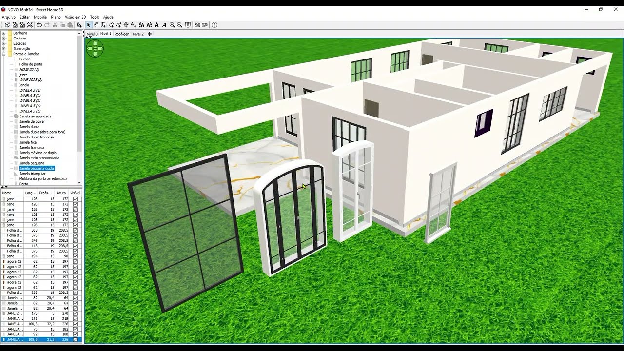 como baixar janelas para usar no sweet home 3d
